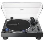 Audio Technica AT-LP140XP-BK Manual Direct Drive Turntable Black Front View